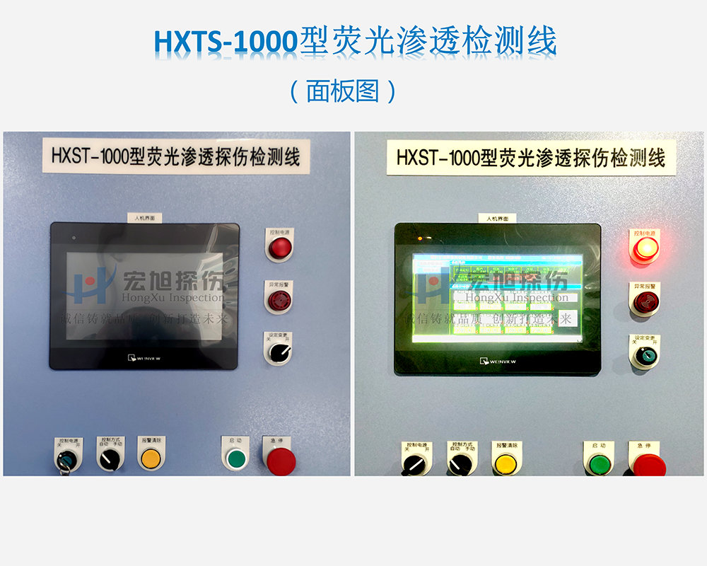 滲透檢測線主控製麵板